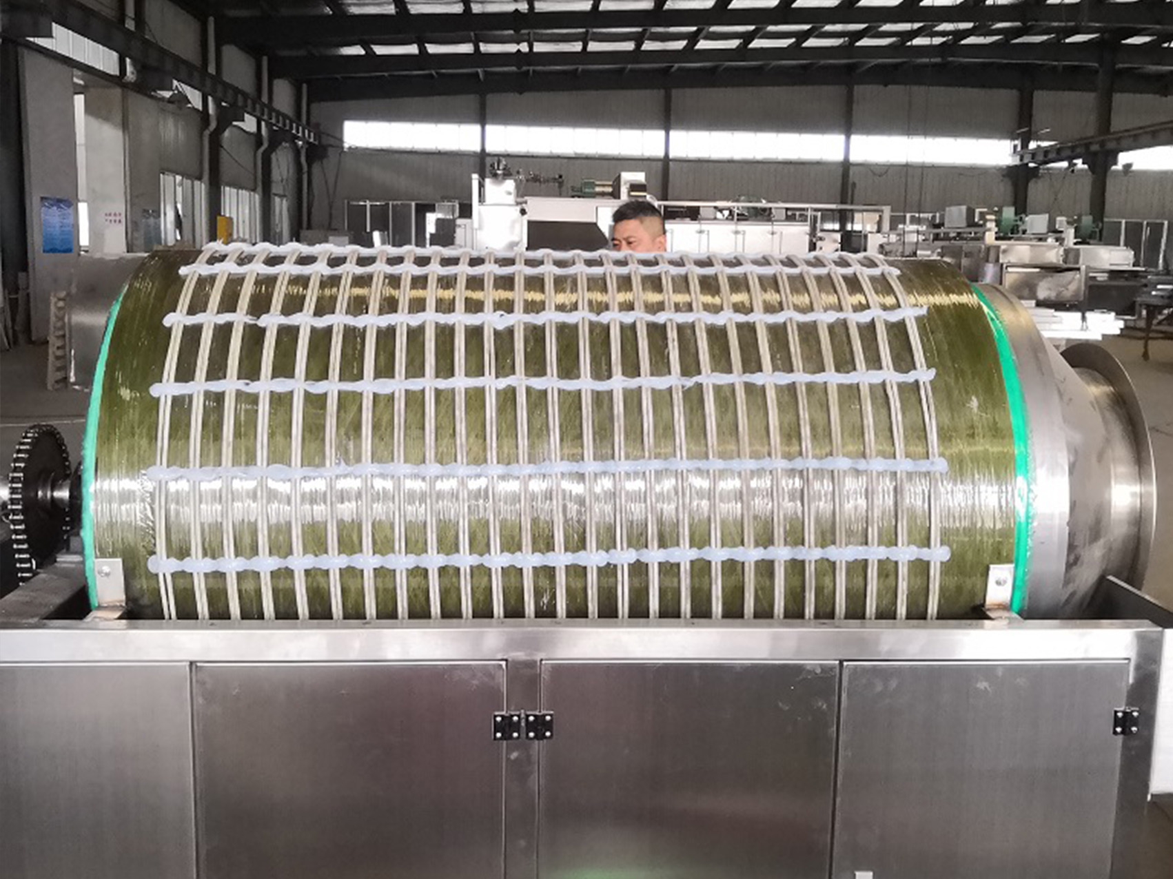 碧源达电磁加热器应用于食品机械之炒货机案例